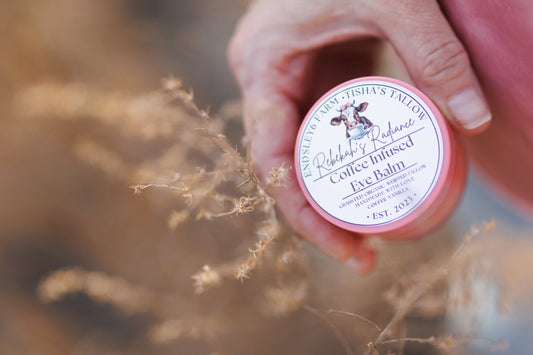 Rebekah's Radiance 2oz - Coffee + Vanilla Infused Eye Balm
